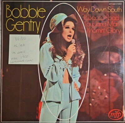 Bobbie Gentry Way Down South Vinyl Record VG/VG MFP 50006 1968