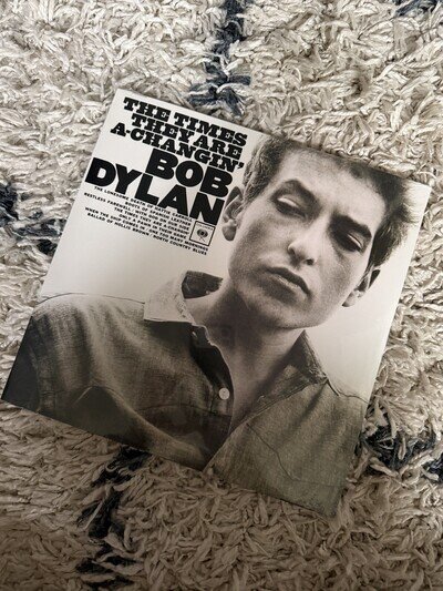Bob Dylan The Times They Are A Changin’ record LP Reissue EX+ vinyl