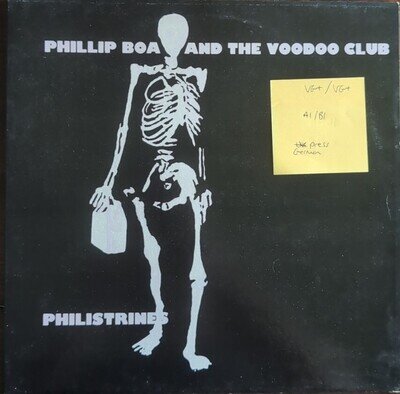 Phillip Boa and the Voodoo Club Philistrines Vinyl Record VG+/VG+ 1986 1st Press