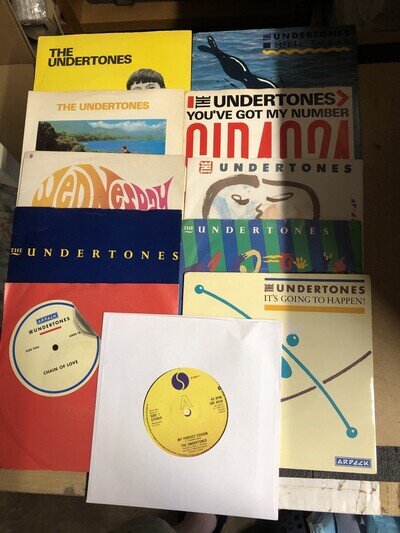 UNDERTONES 7” SINGLES BUNDLE - JIMMY JIMMY JULIE OCEAN ETC