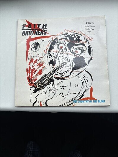 Faith Brothers Country Of The Blind 2x7" Siren SIREND2 VG/VG 1985 picture sle...