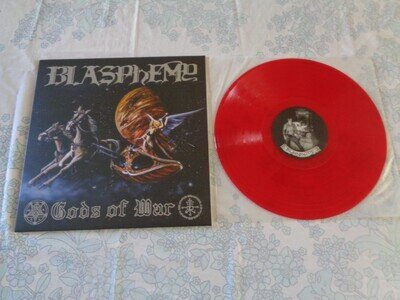 BLASPHEMY "Gods of War" LP Red Vinyl 210X 2016 beherit conqueror