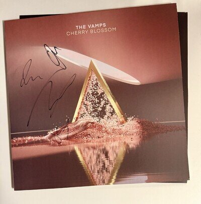 The Vamps Cherry Blossom 12” Vinyl Signed Autographed