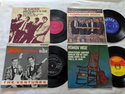 7" EP Collection ** THE SEARCHERS, THE VENTURES, HOWLIN' WOLF, THE TORNADOS.
