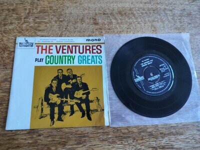 The Ventures play Country Greats UK 1964 1st Liberty LEP 2174 Instrumental 7" EP