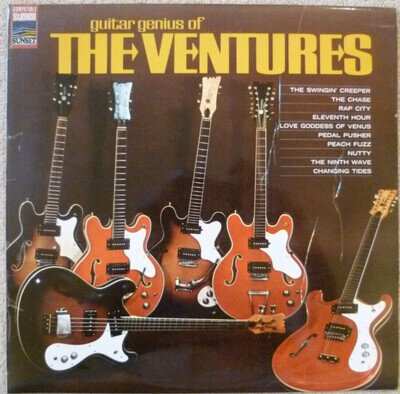 The Ventures Guitar Genius Of The Ventures 1968 UK Stereo Vinyl LP VG+/VG+