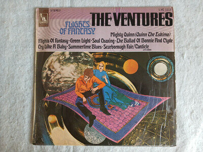 THE VENTURES "FLIGHTS OF FANTASY" VINYL LP RECORDS