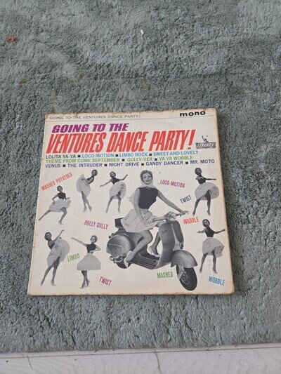 THE VENTURES Going To The Ventures Dance Party! Vinyl Record LP Liberty 1962 Pop