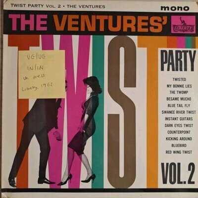 The Ventures Twist Party Vinyl Record VG/VG LBY1072 1962