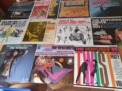 THE VENTURES Vinyl Record job lot of 11 albums superb condition