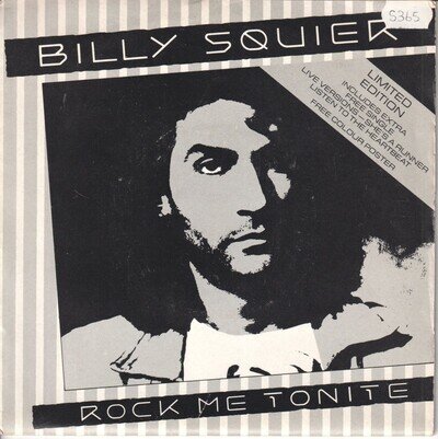 Billy Squier Rock Me Tonite double 7" vinyl UK Capitol 1984 Limited edition 4