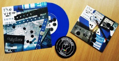 The VIEW Same Jeans PACK 7? BLUE Vinyl CD + DRYBURGH SOUL PATCH 2006 Unplayed
