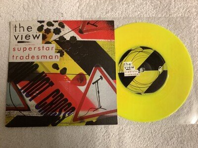 THE VIEW - Superstar Tradesman / Up the Junction 7" Yellow Vinyl Indie Alt Rock