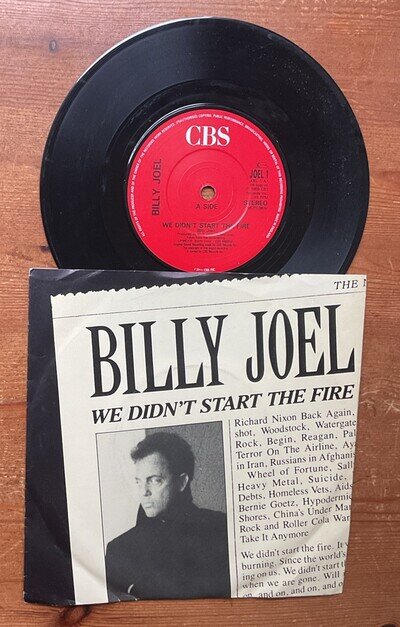 BILLY JOEL - WE DIDN’T START THE FIRE - 1989 CBS