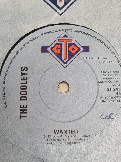 The Dooleys Wanted Single 7" GT 249