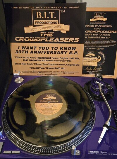 The Crowdpleasers "I Know" / "I Want You To Know 30th Anniversary EP" DELUXE 12"