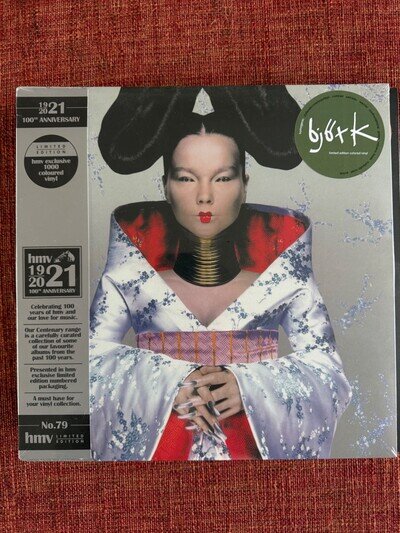 BJORK - HOMOGENIC (HMV 1921 SERIES) [GREEN VINYL LP] NEW & SEALED