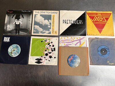 Job Lot New Wave 80’s 7” Vinyl Records Pretenders Bill Nelson Blondie Ian Dury