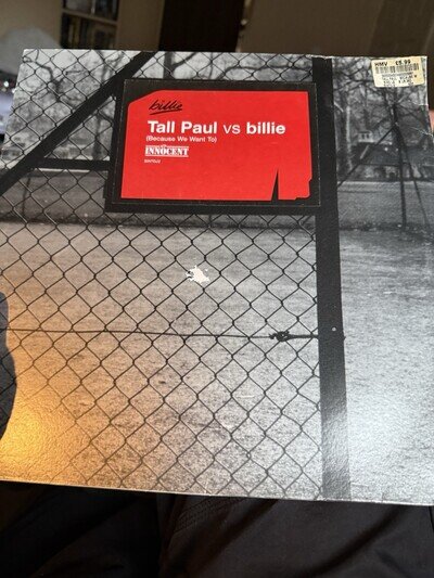 Tall Paul vs Billie (Piper) - Because We Want To 12" Vinyl Promo SINTDJ2 (1998)