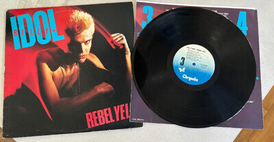 BILLY IDOL - Rebel Yell 12" Vinyl Lp - 1983 - Chrysalis Records Richmond Press