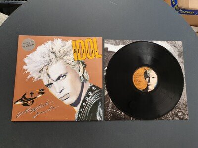BILLY IDOL - WHIPLASH SMILE 1988 UK PRESS 12" VINYL RECORD LP NEAR MINT