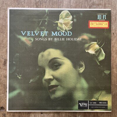 Billie Holliday Velvet Mood Vinyl US First Pressing 1956. Verve Records. Ex/Ex