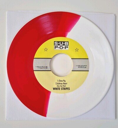 Jack White The White Stripes Sub Pop RARE 7" Party Of Special Things 1300 Ltd MT