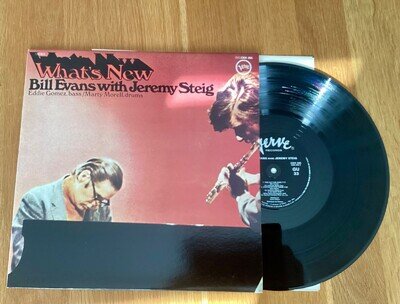 Bill Evans With Jeremy Steig Vinyl LP What's New Ex+ Verve France *LISTEN*
