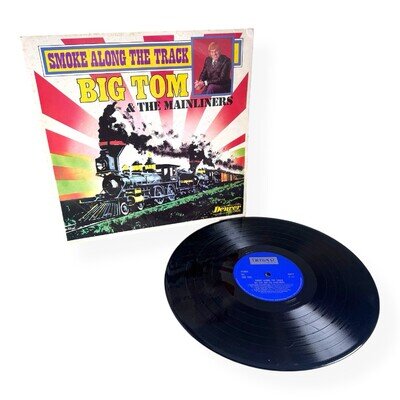 Big Tom And The Mainliners Smoke Along The Track Vinyl LP 1974 Display Piece