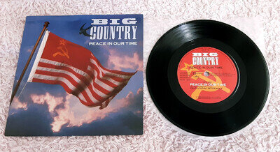 Big Country – Peace In Our Time - 7" Vinyl Record 1989 LTD ED with Postcards EX