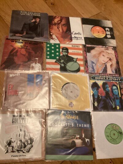 80s Pop 12x7” Vinyl Job Lot Inc Big Country Ex Ideal For Starting A Collection
