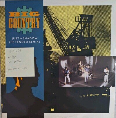 Big Country Just A Shadow Vinyl Record EX/VG+ BCO812 1985