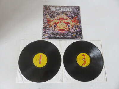 THE WILDHEARTS Fishing For Luckies ORIGINAL 1996 1ST PRESSING PROMO VINYL 2 x LP