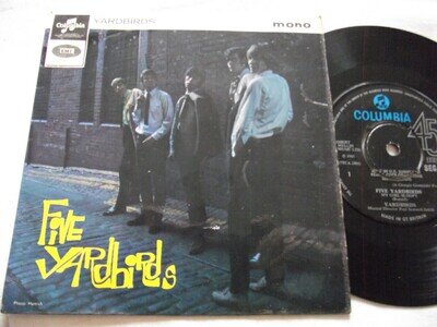 YARDBIRDS ~ FIVE YARDBIRDS ** 1965 UK COLUMBIA 7" EP