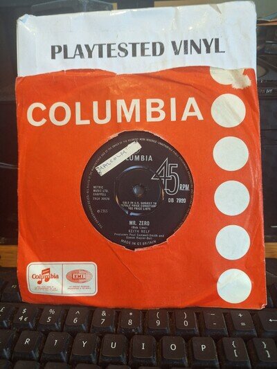 KEITH RELF MR ZERO / KNOWING VG COLUMBIA VINYL 45 1966 HEAR THE YARDBIRDS