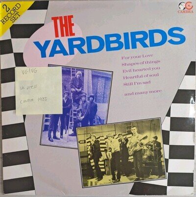 The Yardbirds Self Titled Vinyl Record VG/VG CR107 1983