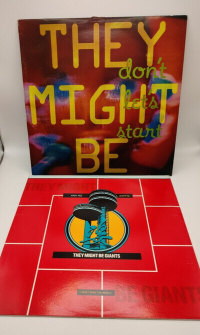 They Might Be Giants Don´t let´s start & I Don't Want The World Vinyl LPs S7590