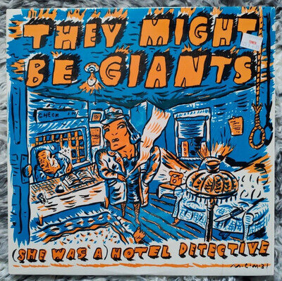 THEY MIGHT BE GIANTS (She Was A) Hotel Detective 12"US 1988 1ST PRESS NO BARCODE