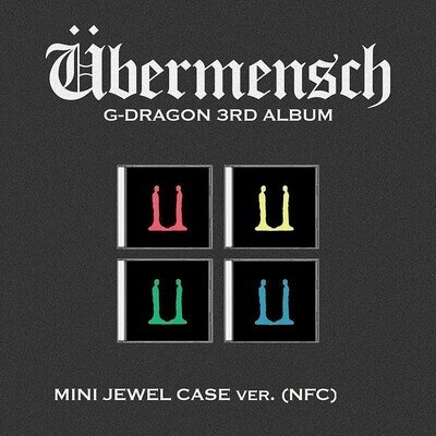 BIGBANG G-DRAGON UBERMENSCH 3rd Album MINI JEWEL NFC Ver/NFC+4Photo Card+Sticker