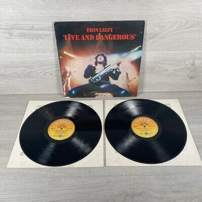 THIN LIZZY LIVE AND DANGEROUS G/FOLD SLEEVE VINYL LP 6641 807 VINYL MINT