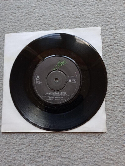 Bert Jansch - Heartbreak Hotel 7" Single Vinyl Record