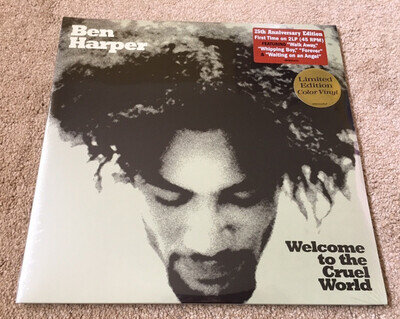 BEN HARPER: Welcome To The Cruel World 2x GREEN SWIRL Vinyl 45rpm: SEALED Mint