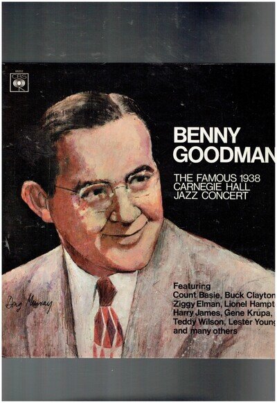 BENNY GOODMAN THE FAMOUS 1938 CARNEGIE HALL JAZZ CONCERT DOUBLE VINYL ALBUM