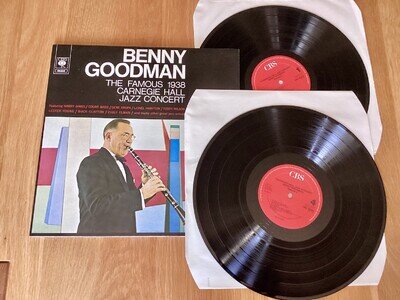 BENNY GOODMAN VINYL 2 x LP THE FAMOUS 1938 CARNEGIE HALL JAZZ CONCERT NEAR MINT