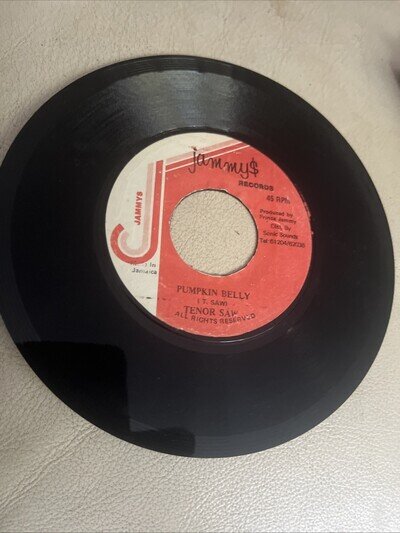 tenor saw Pumpkin Belly Regae Single 1985 Mint- Stunning Vinyl