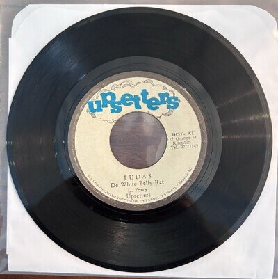 Lee Perry Judas The White Belly Rat 7” 45 RPM (Upsetter) VG+!