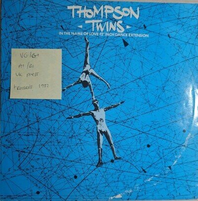 Thompson Twins In The Name Of Love Vinyl Record VG/G+ TEE124 1982