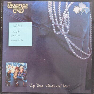 Thompson Twins Lay Your Hands on Me Vinyl Record VG/G+ TWINS 126 1984