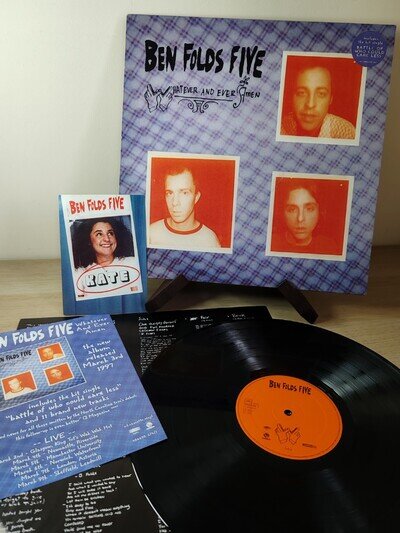 Ben Folds Five - Whatever And Ever Amen - 1997 Original Vinyl + 2 Promo Cards