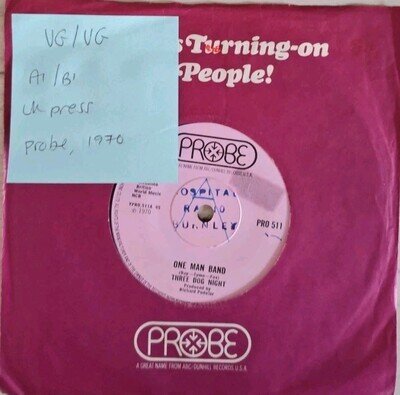 Three Dog Night One Man Band Vinyl Record VG/VG PRO511 1970